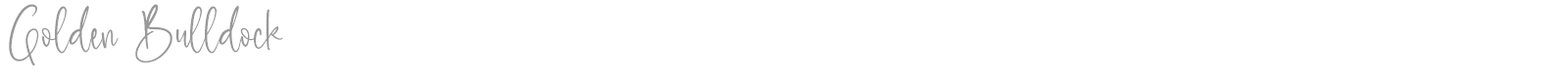 Golden Bulldock font preview